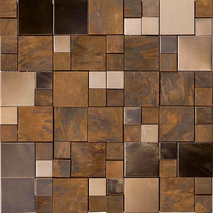 METAL BRONZE MINI 3D CUBES