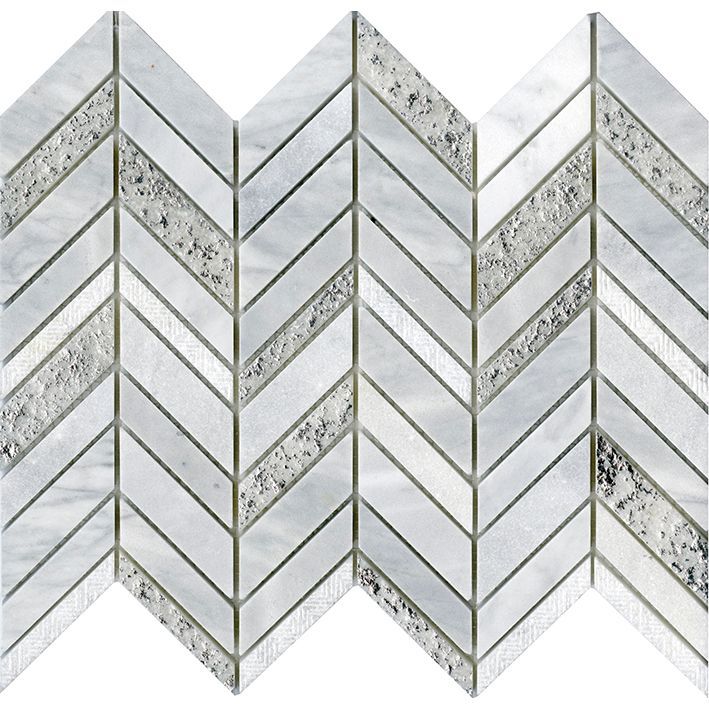 VICTORIAN CHEVRON WHITE