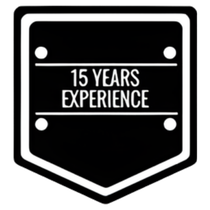 Black badge with