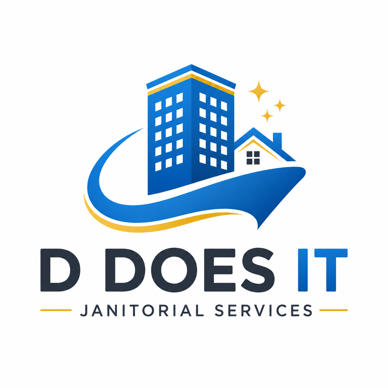Blue circle logo: 