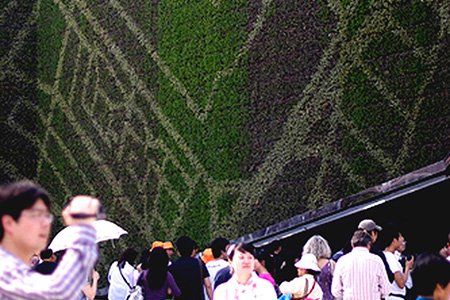 Façade verte du pavillon du Canada Shanghai