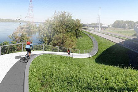 Piste cyclable Boucherville-Longueuil