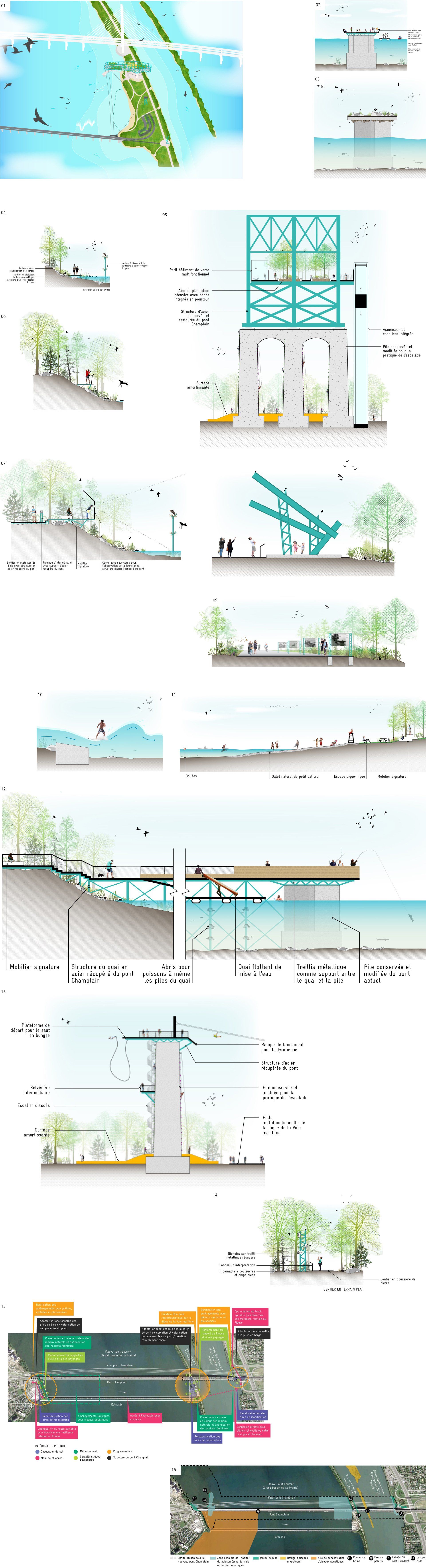 Démolition et recyclage de l'ancien pont Champlain