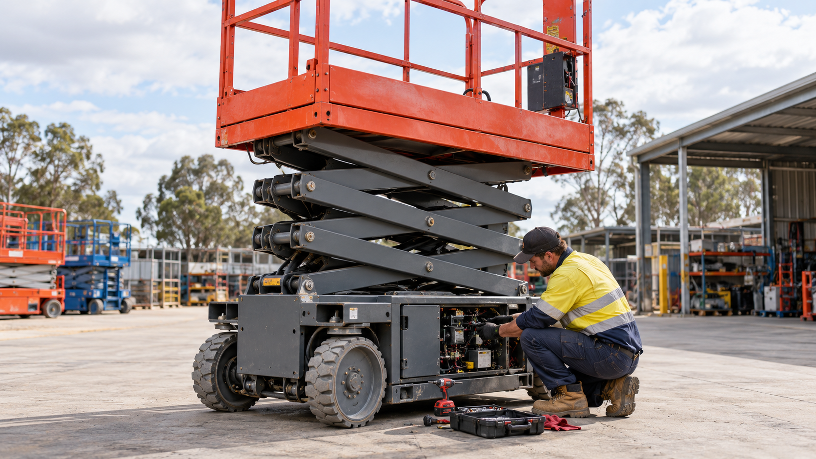 Scissor lift and boom lift repairs