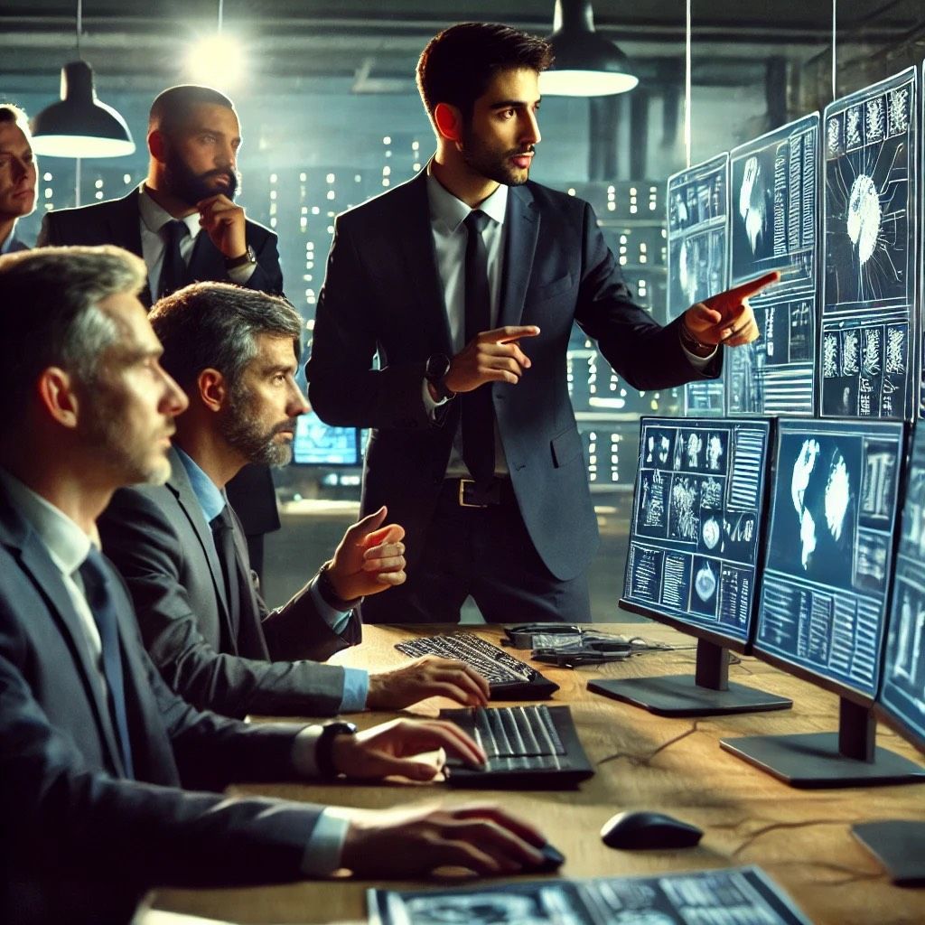 Michael Youssef and his team analyze digital evidence in a cybersecurity case.