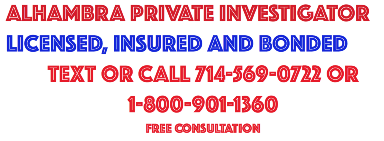 ALHAMBRA PRIVATE DETECTIVE