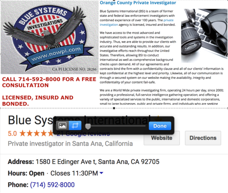 SANTA ANA PRIVATE INVESTIGATOR