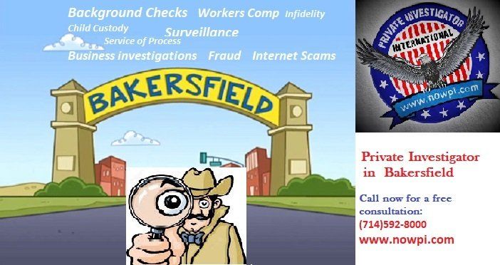 An advertisement for bakersfield background checks and workers comp