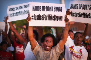 Protesting police killing of unarmed African Americans