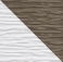 Lignes diagonales blanches et brunes.