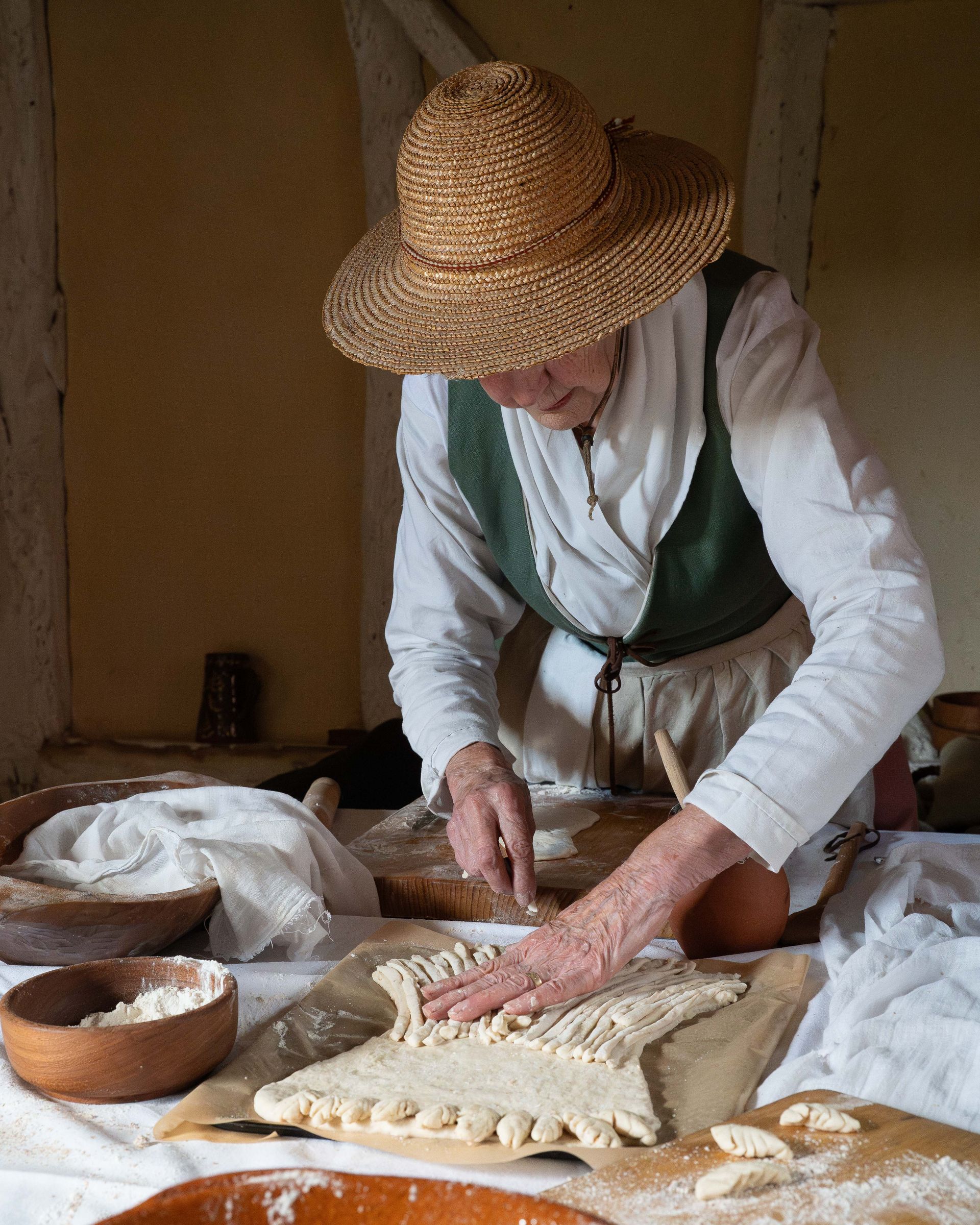 Traditioanl crafts demonstration at Chiltern Open Air Museum