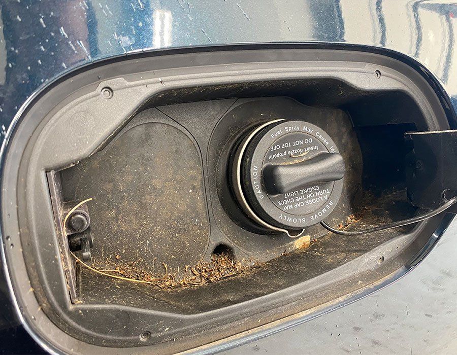 Dirty Fuel Filler Cap