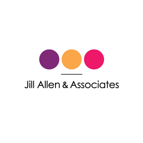 Jill Allen & Associates logo with three colored circles: purple, orange, and pink.