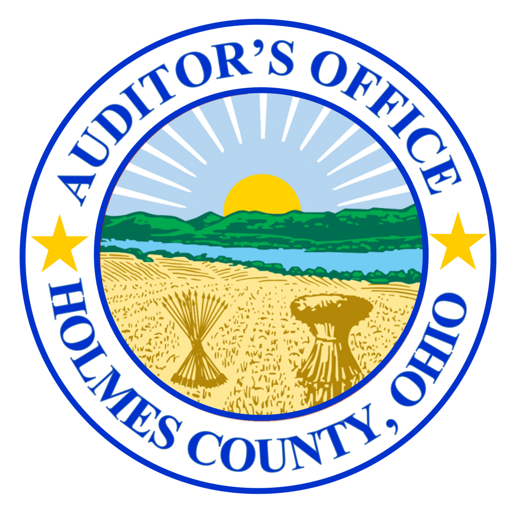 The logo for auditor 's office holmes county ohio