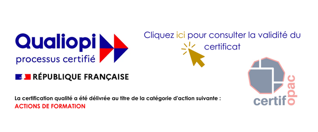 A sign that says quallopi processus certifie republique francaise