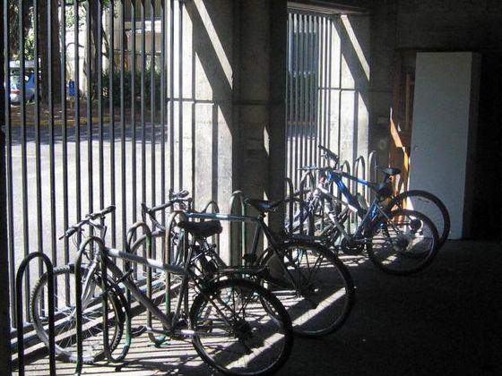 Installed bike racks — Junction City, OR — Radius Pipe Bending & Fabricating
