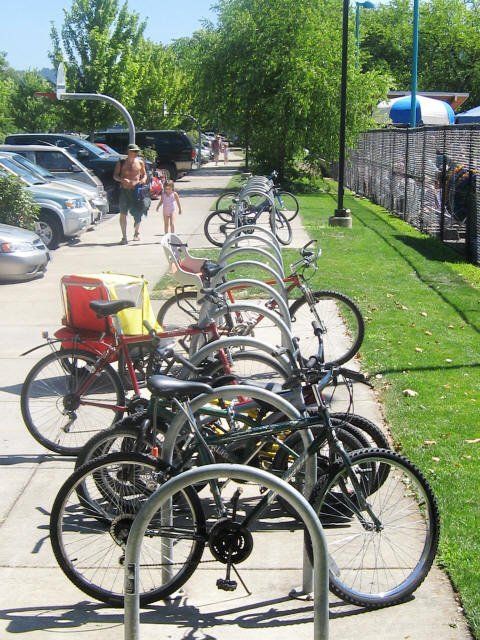 Round hoop bike rack — Junction City, OR — Radius Pipe Bending & Fabricating