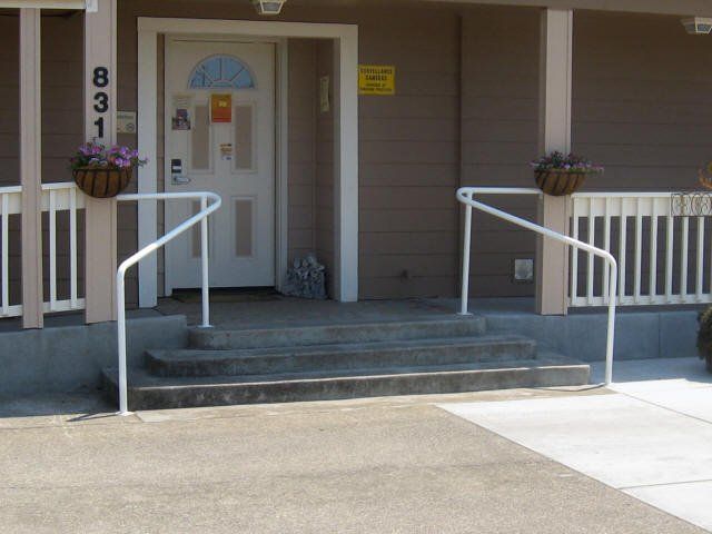 Exterior railing — Junction City, OR — Radius Pipe Bending & Fabricating
