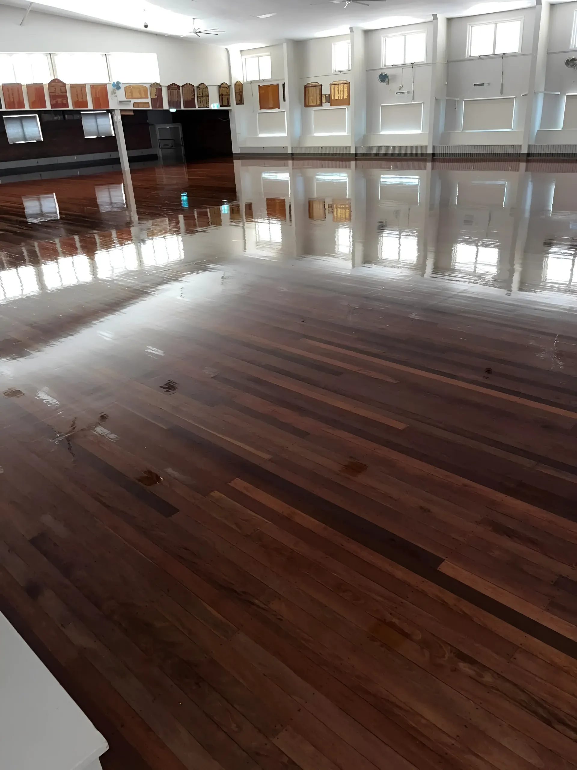 Polished Wooden Floor in A Large Bright Room — Toowoomba Polished Floors in Toowoomba, QLD