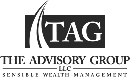TAG The Advisory Group LLC logo with black and white text and “Sensible Wealth Management” tagline