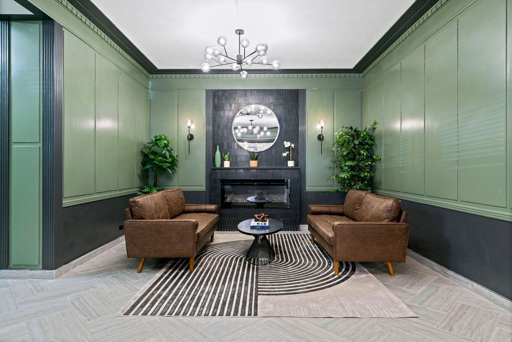 common area with plants