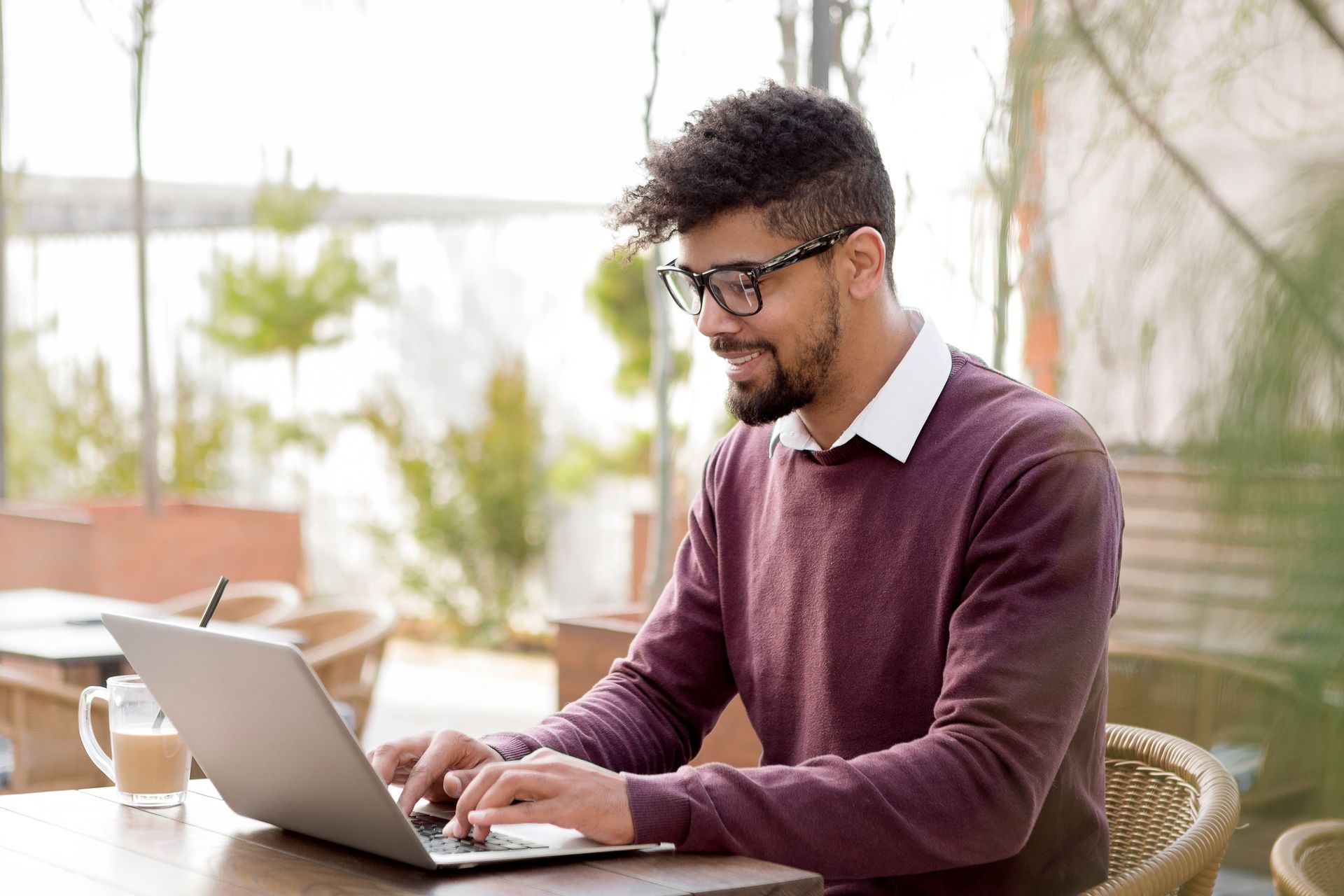 Man at laptop