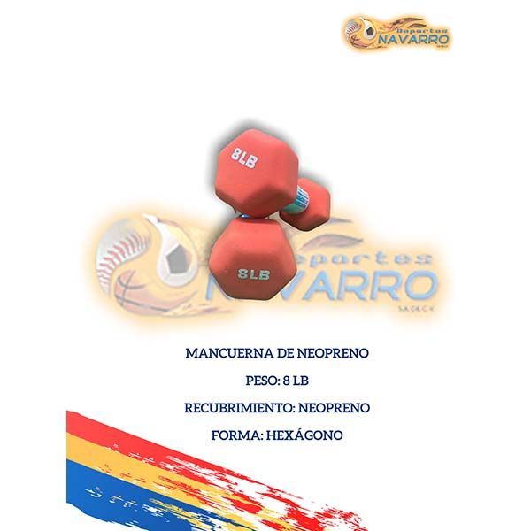 Mancuerna de Neopreno 8 libras