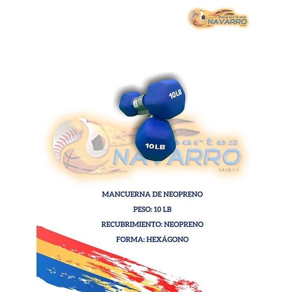 Mancuerna de Neopreno 10 libras