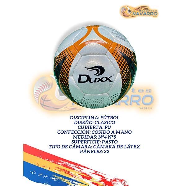 Balón Duxx Cosido a Mano 32 paneles