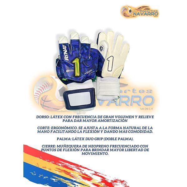 Guantes de Portero Rinat Blanco Azul