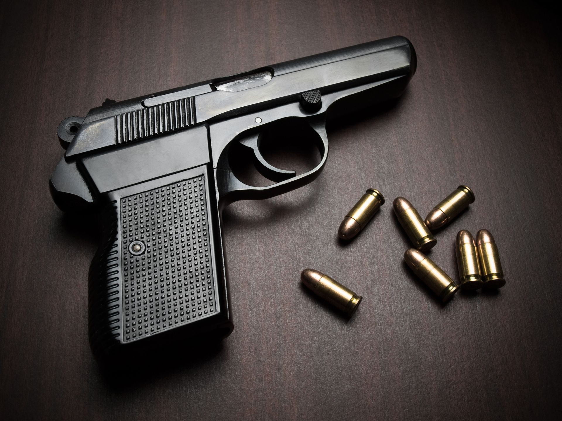 A gun with bullets