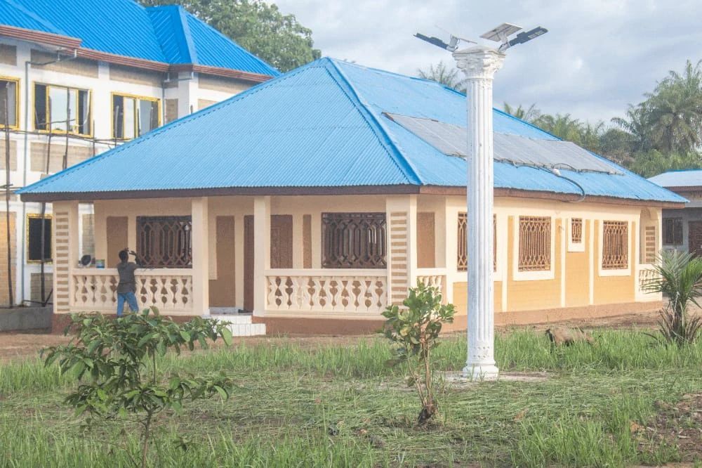House With Blue Roof