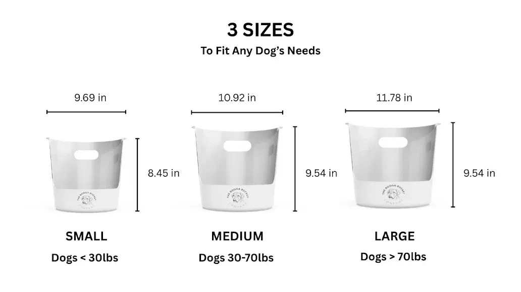 Booga Bucket Available Sizes
