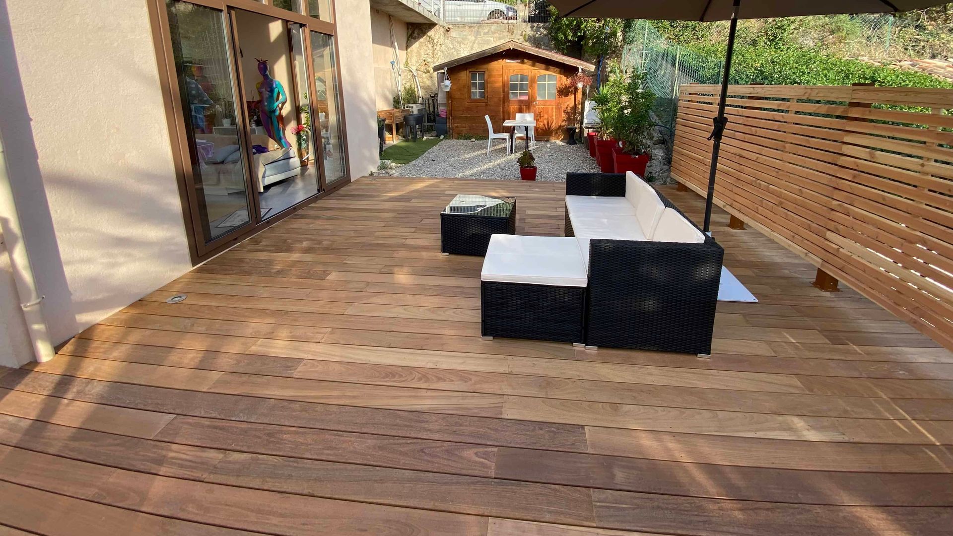 Terrasse en bois exotique IPE resultat final