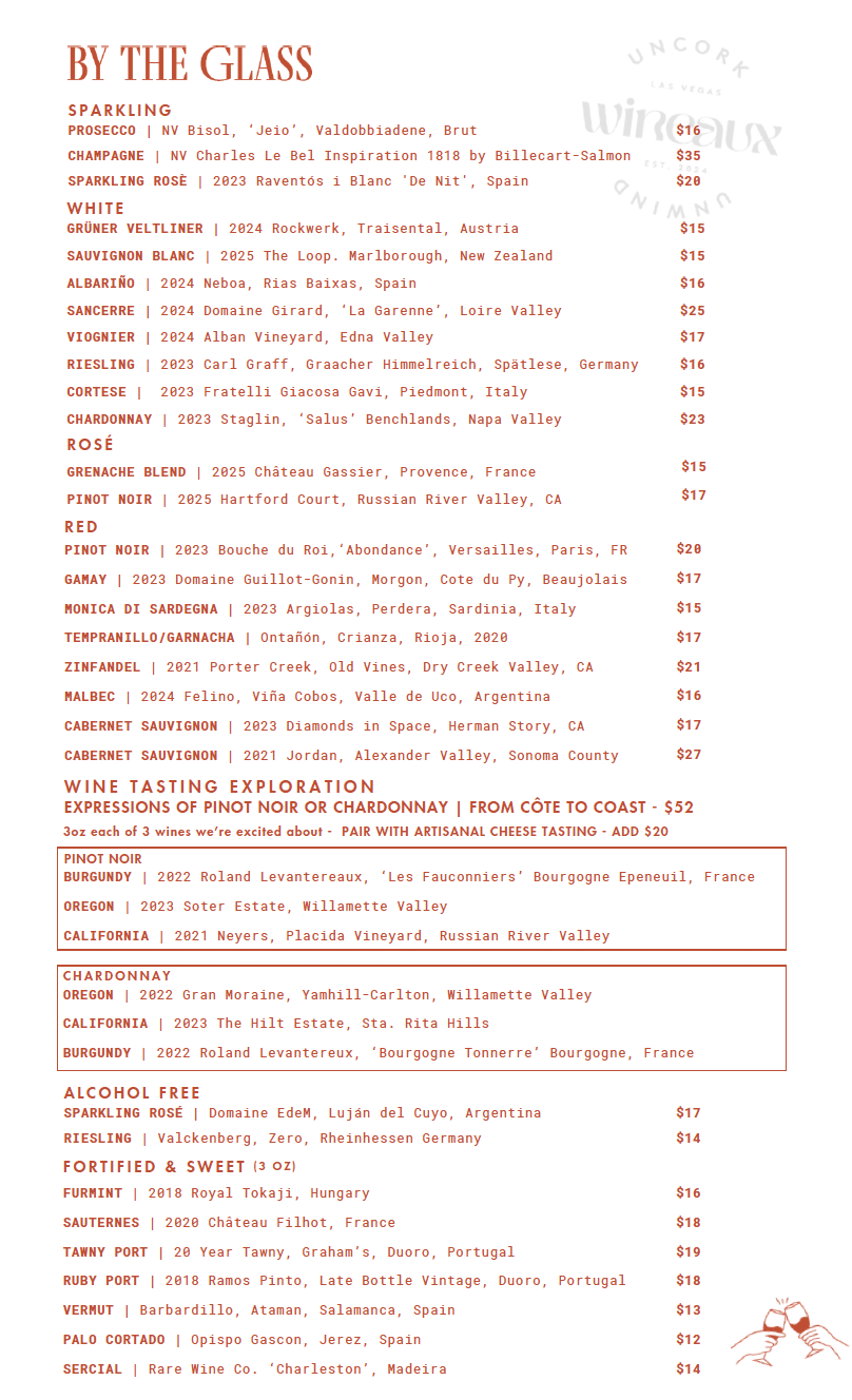 A menu for savories and bites at a restaurant