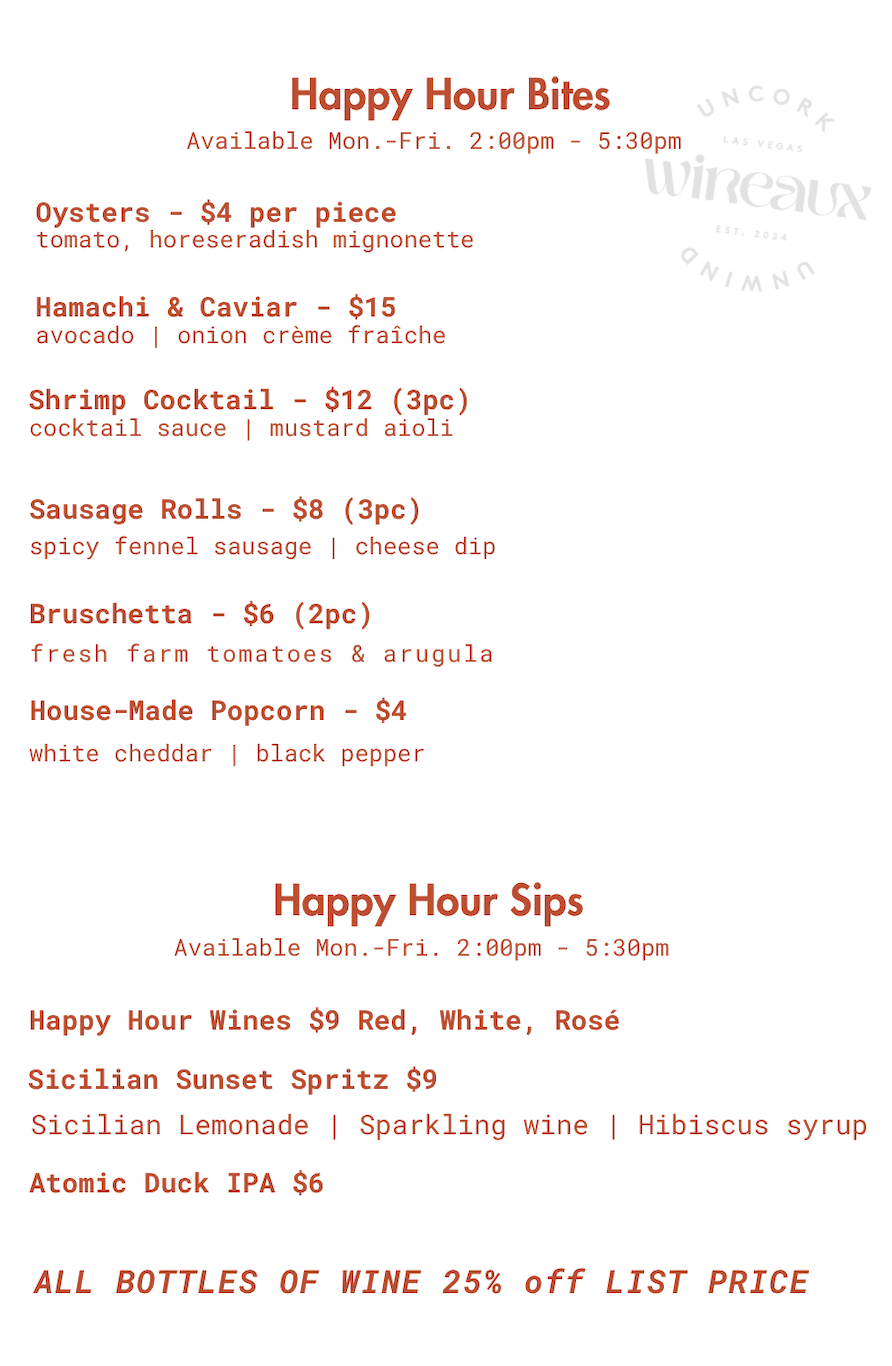 A menu for savories and bites at a restaurant