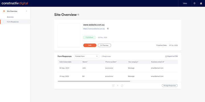 Click to login CMS Dashboard