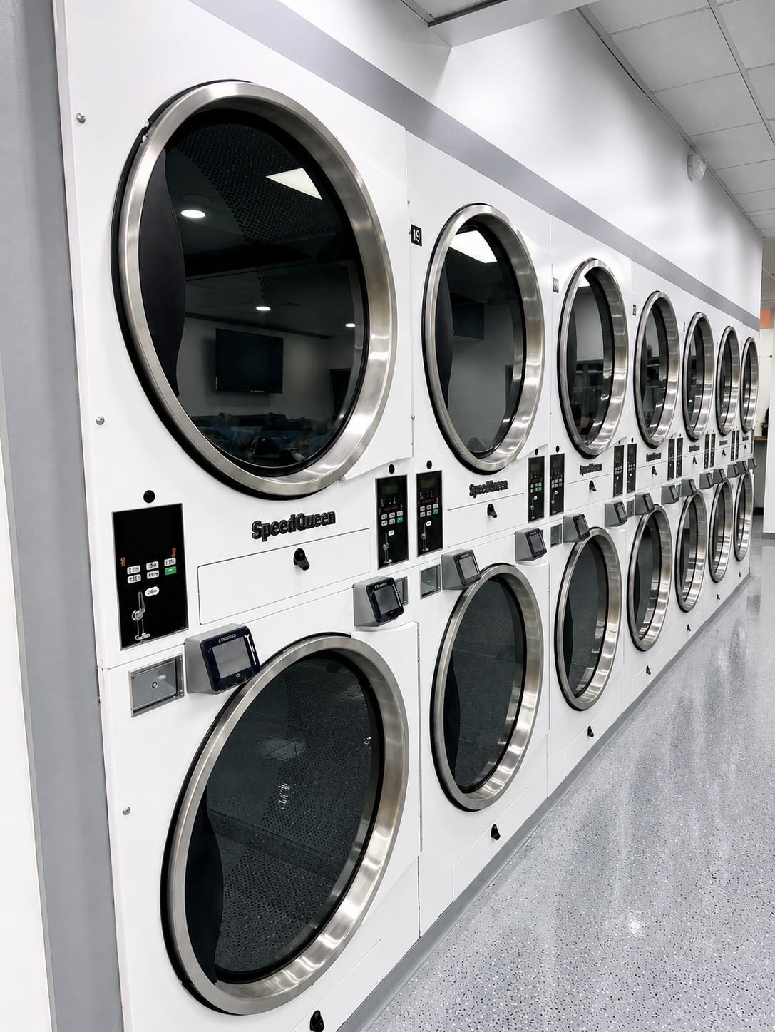 speedqueen dryers with tap to pay and coin options