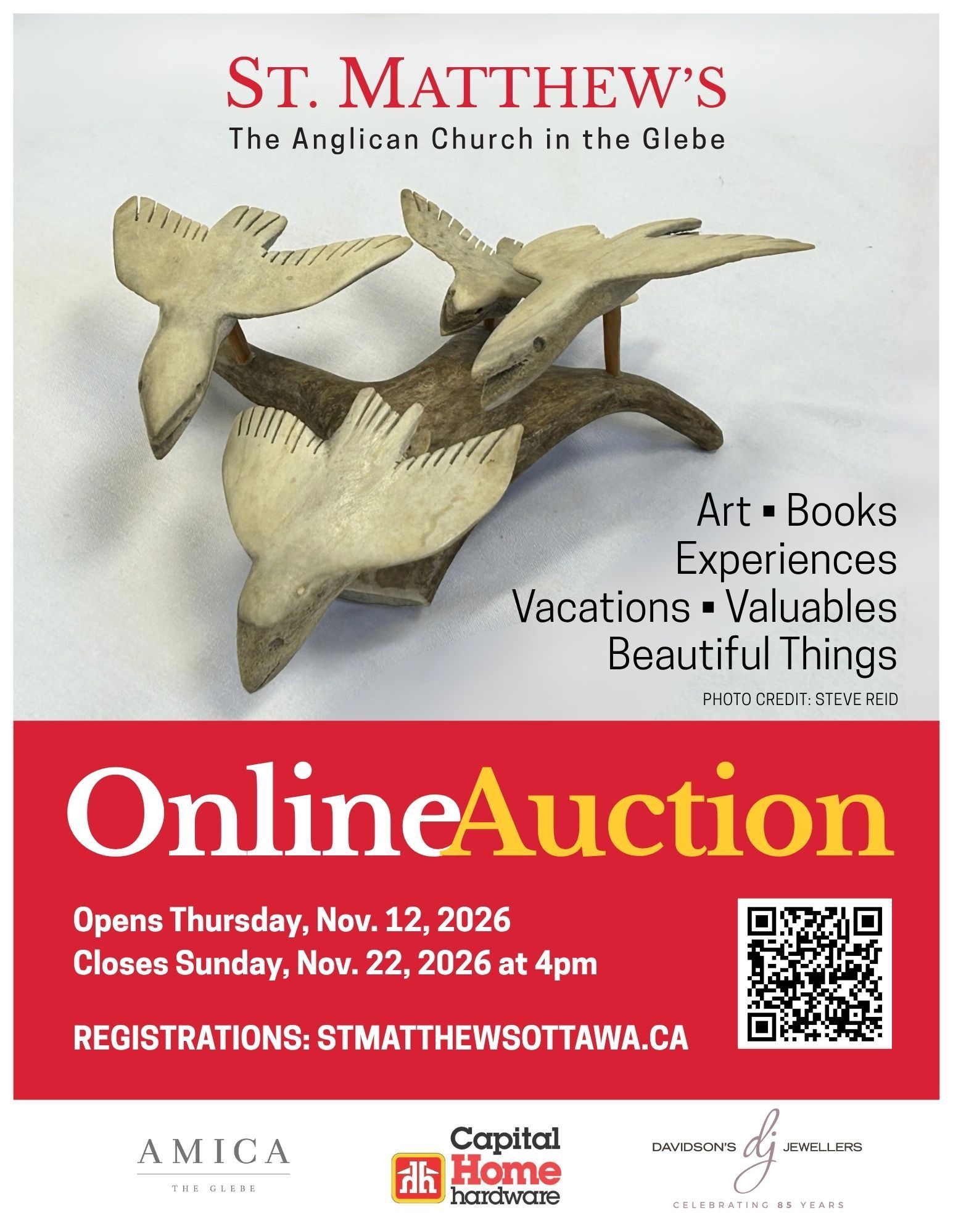 St. Matthew's Online Auction poster St. Matthew's Online Auction poster