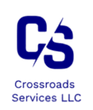 Blue “CS” logo with Crossroads Services LLC text