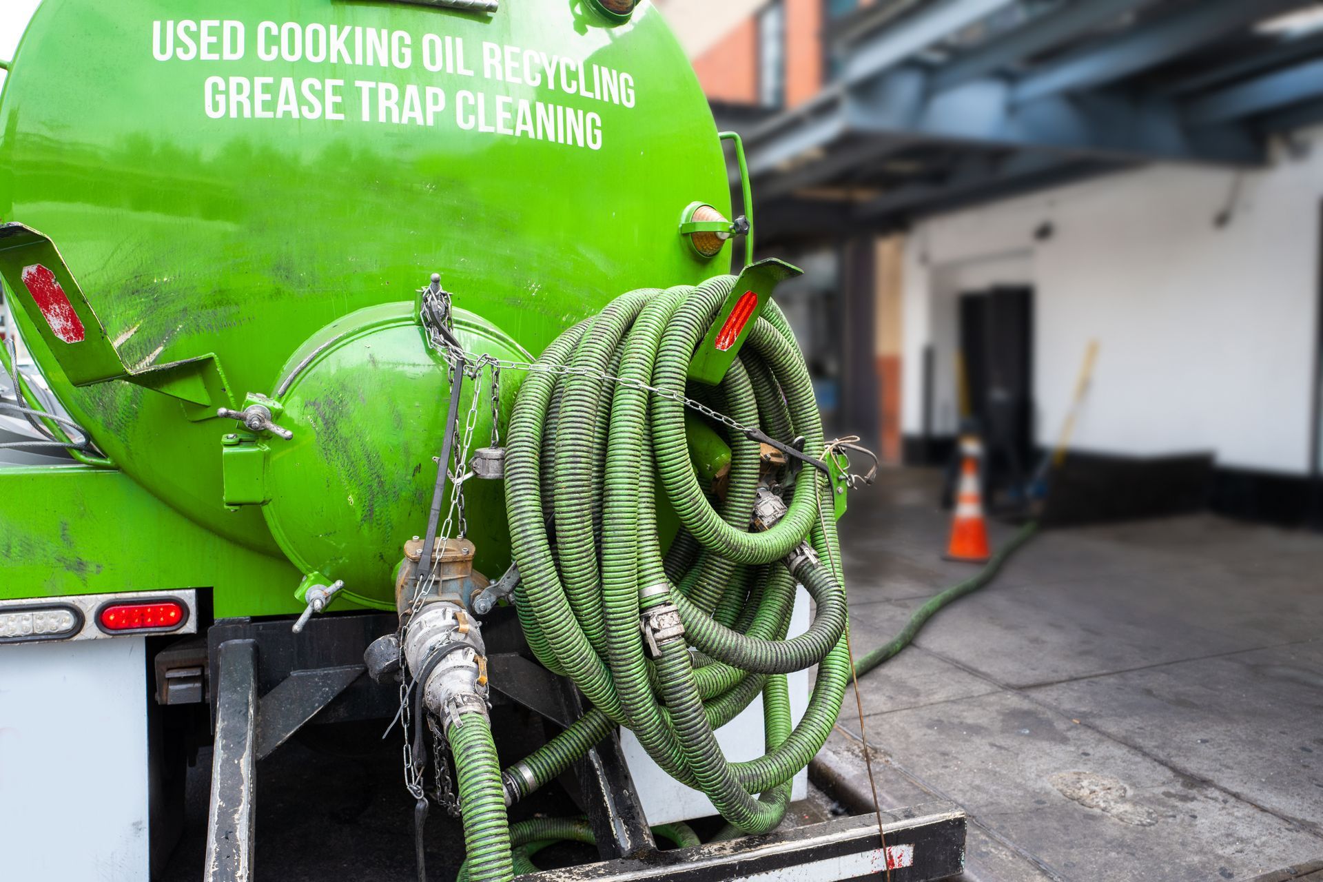 Recycling cooking oil.