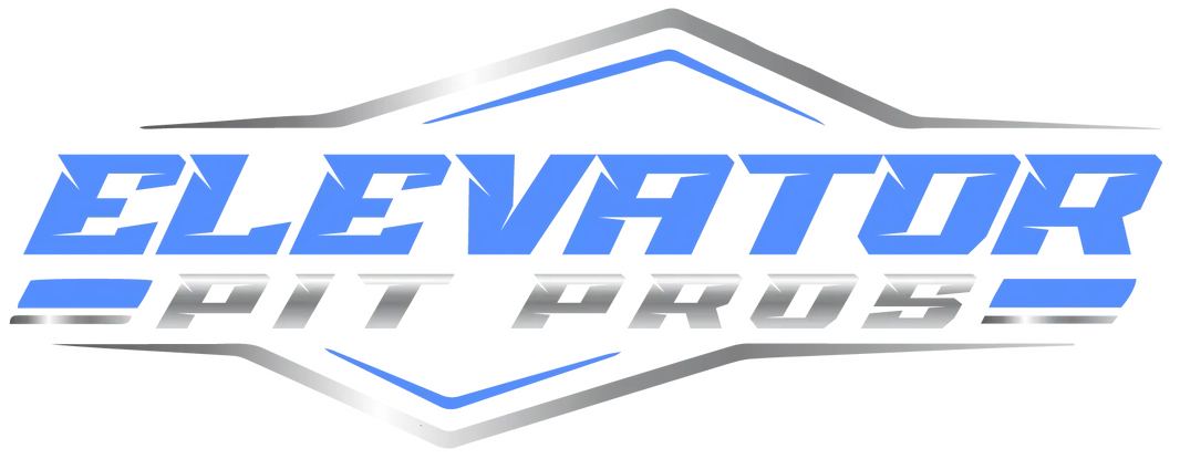Elevator Pros logo in blue and gray with a stylized hexagonal outline