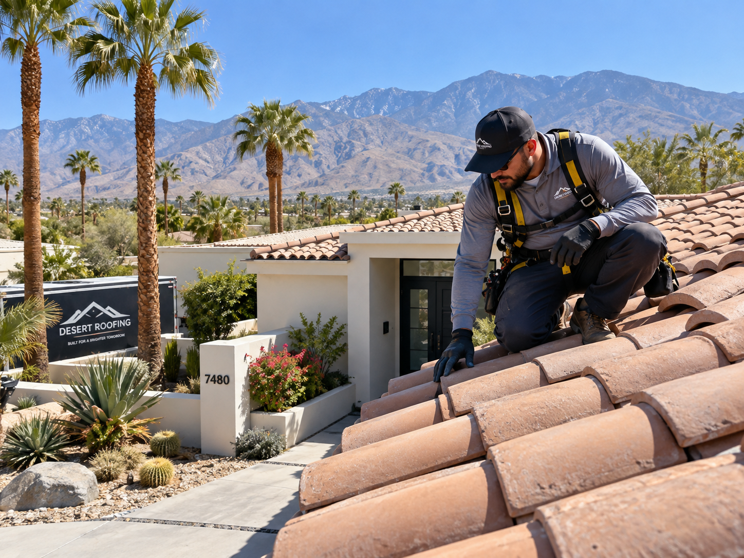 Roof inspection in the Coachella Valley