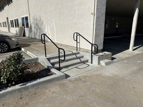 Custom concrete walkway