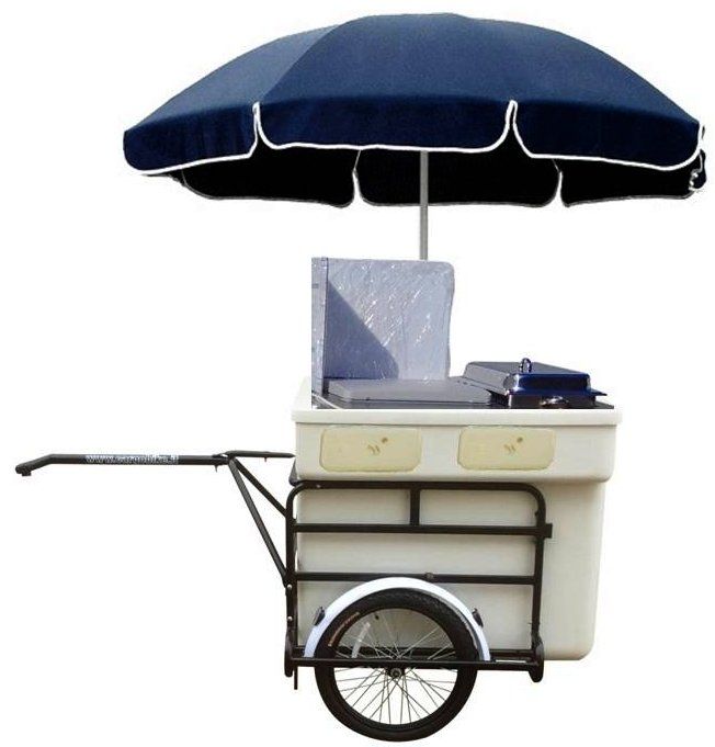 rimorchietto per bicicletta street food per hot dog crepes aperitivi panini piadine