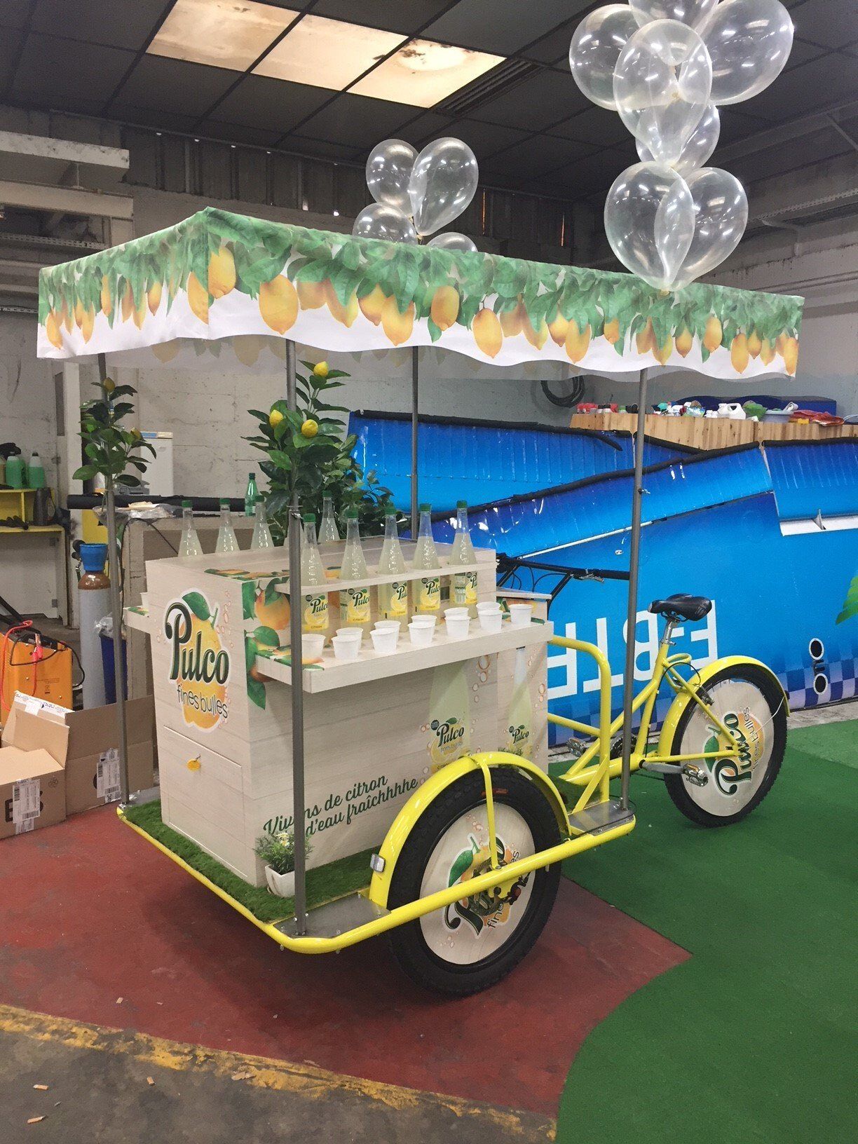 triciclo cargo bike pubblicitaria Pulco bicicletta pubblicitaria
