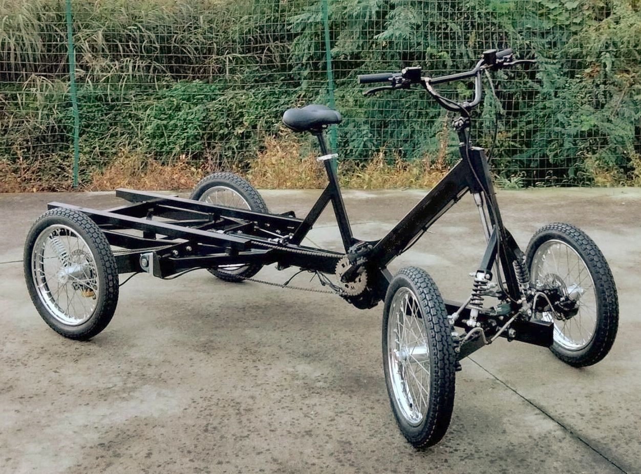 QUAD GS4 Quadriciclo da Lavoro Cargo Bike da carico come base per allestimenti pesanti