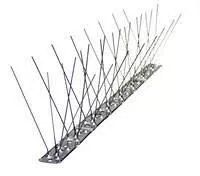 Dissuasore acciaio inox 3 file 80 aghi con base acciaio inox oppure policarbonato