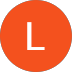 Orange circle with a white 
