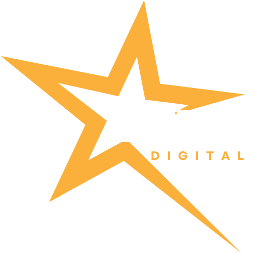 Gold star logo with